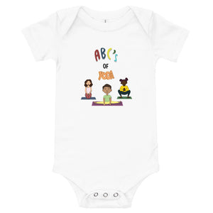 'ABC's Of Yoga' Baby short sleeve one piece